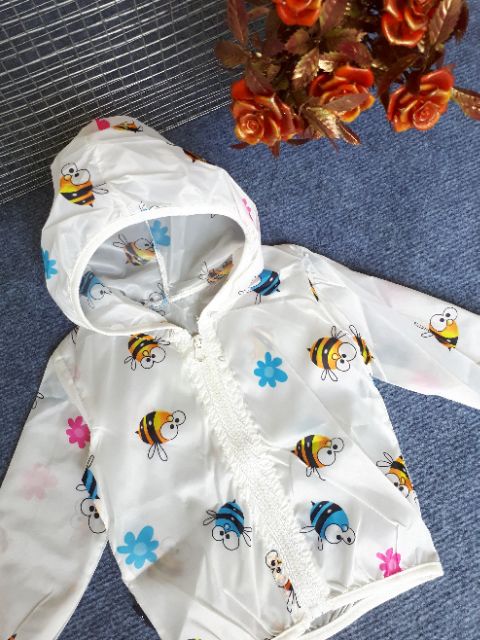 Áo khoác dù mỏng, nhẹ cho bé trai và bé gái