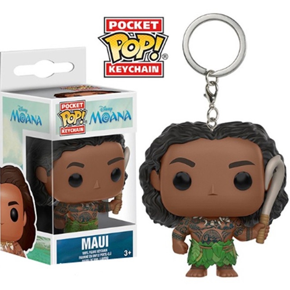 Maui Moana Hoạt Hình Disney Funko Pop Móc Khóa Mô Hình Búp Bê Móc Khóa
