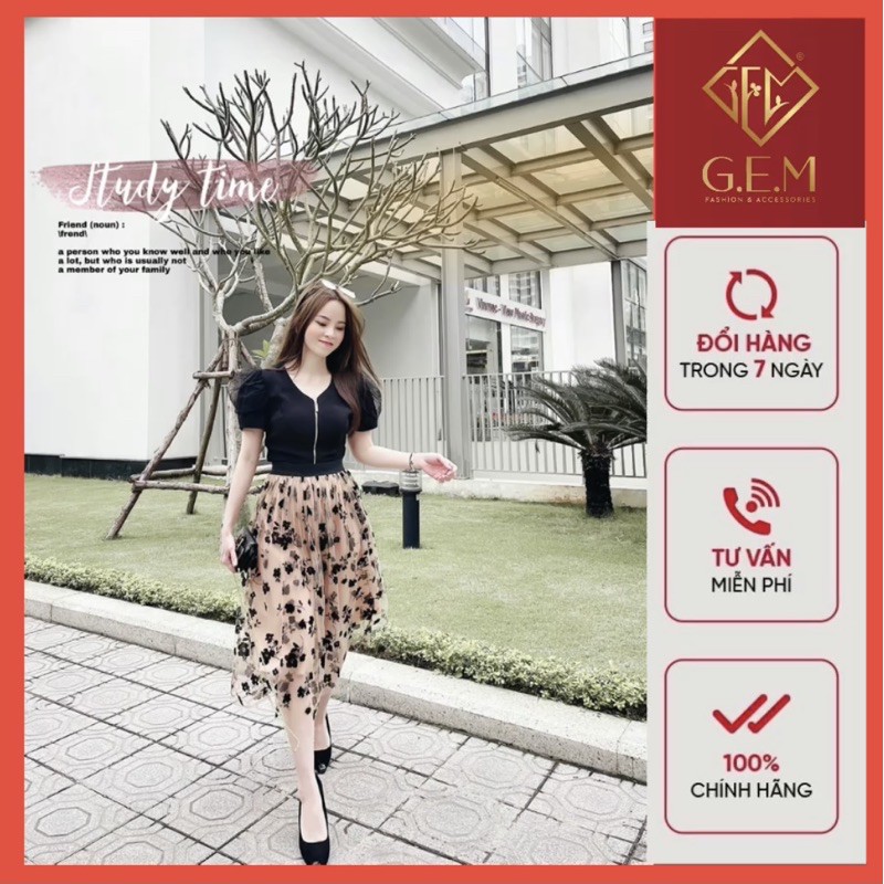 CHÂN VÁY XOÈ G67 CHẤT REN - THỜI TRANG CÔNG SỞ HOẶC ĐI CHƠI ĐỀU ỔN PHỐI ÁO THUN SƠ MI RẤT ĐẸP ( GEM.VN)