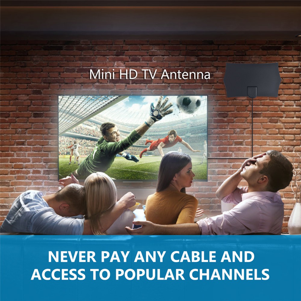Ăng ten thu tín hiệu mini kỹ thuật số trong nhà TV 4K HDTV 1080P