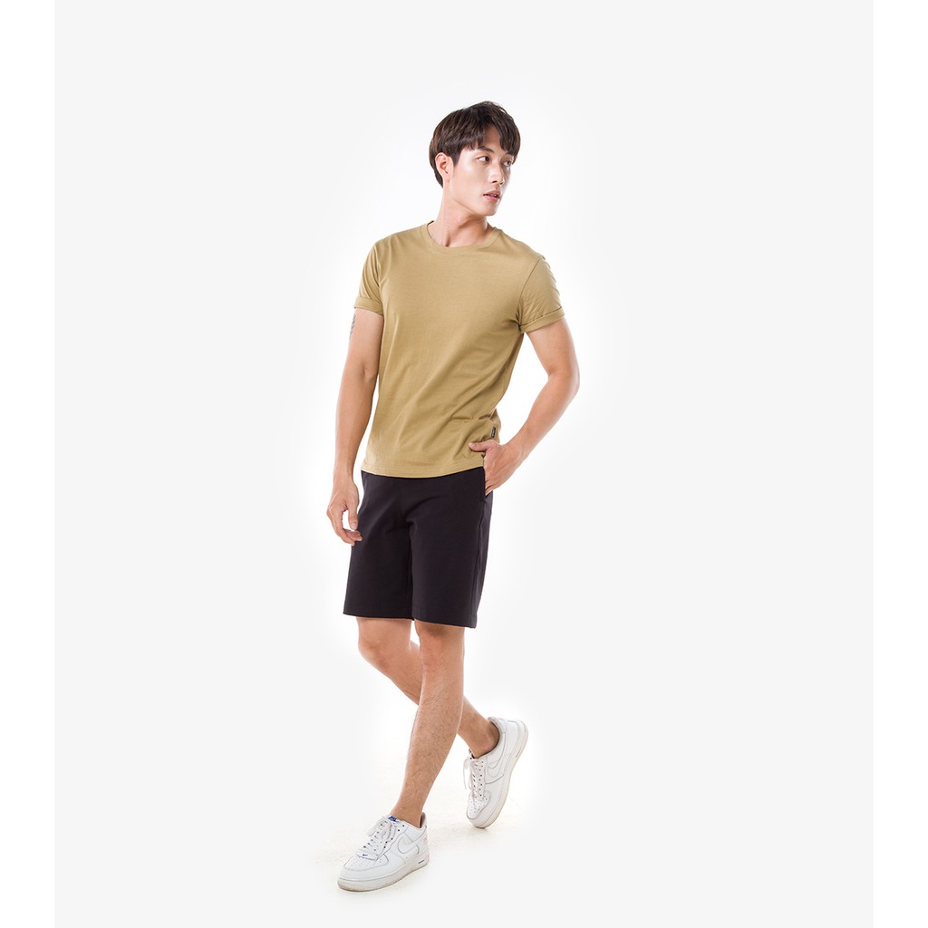 Áo thun nam 100% Cotton Coolmate Basics màu VÀNG MÙ TẠT thương hiệu Coolmate | BigBuy360 - bigbuy360.vn