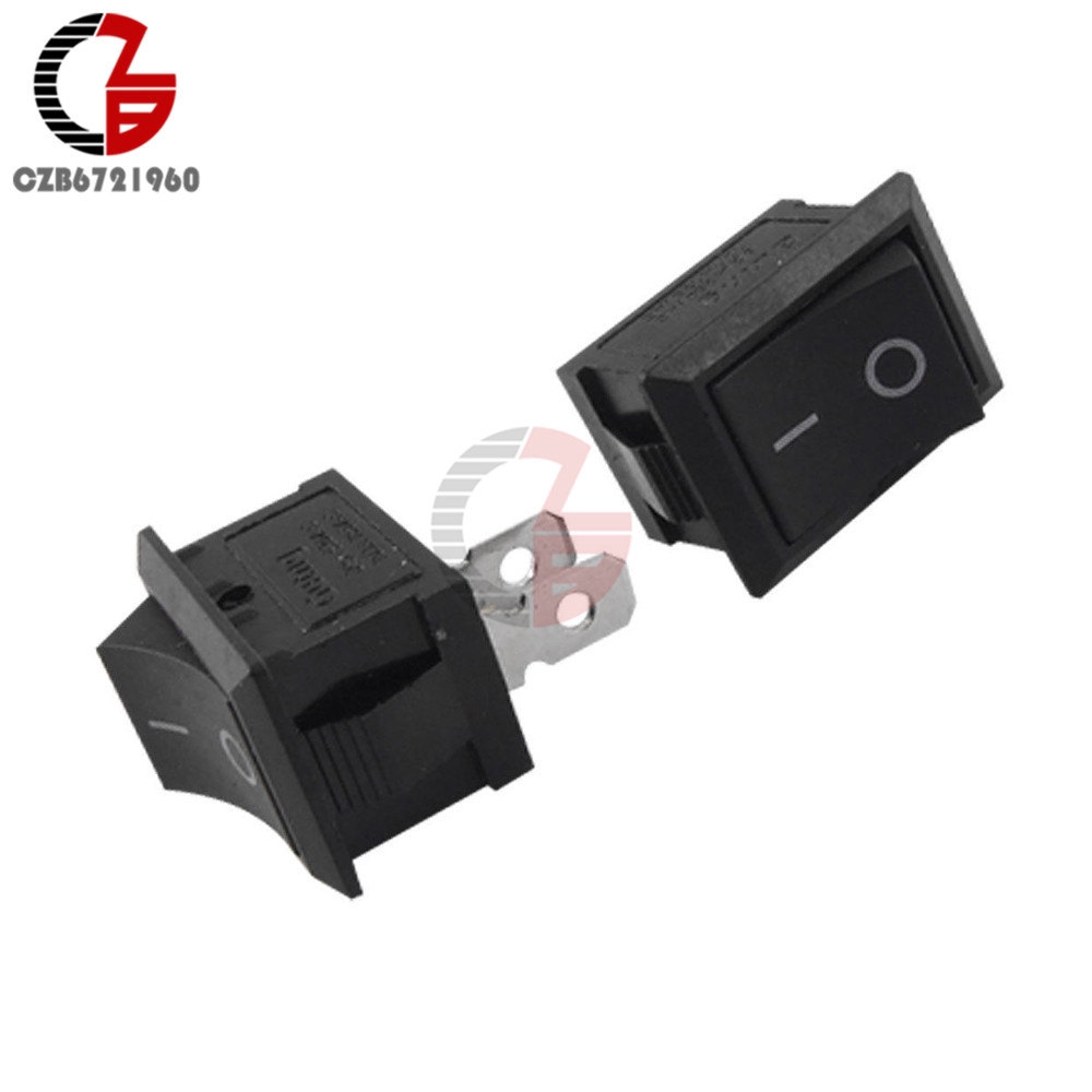 Bộ 10 công tắc 2 pin bật tắt KCD1-101 125V 6A cho xe hơi | BigBuy360 - bigbuy360.vn