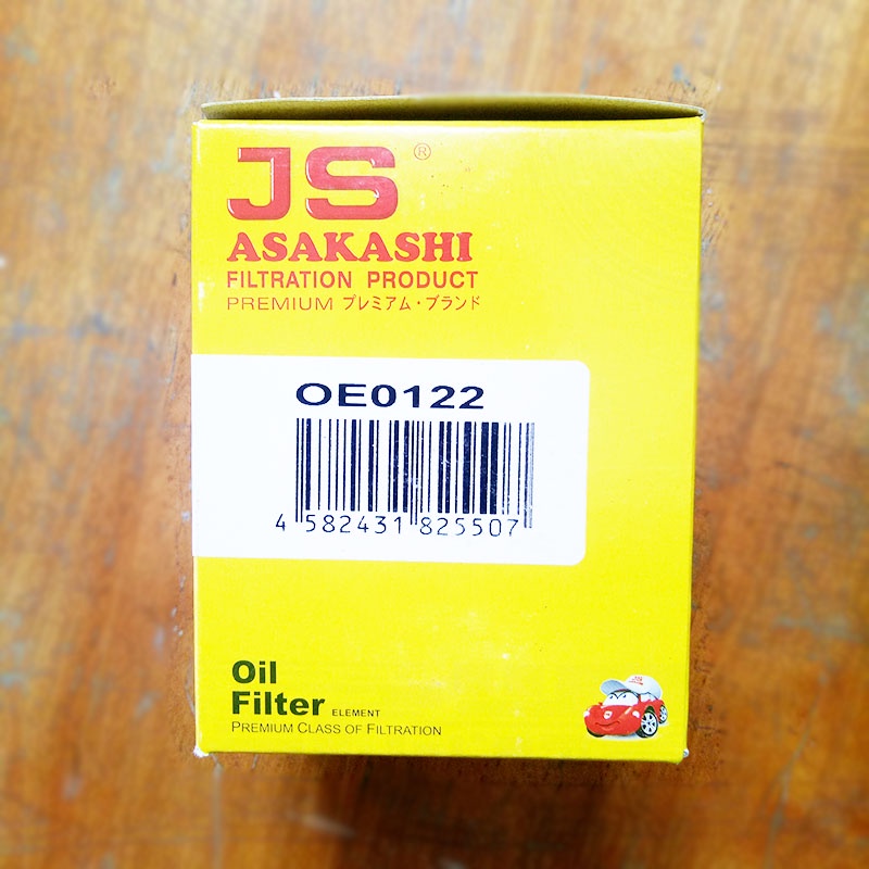 Lọc nhớt- lọc dầu OE0122 JS Asakashi Nhật Bản dành cho xe Isuzu Mu-X 1.9 2017, 2018, 2019, 2020, 2021, 2022, 2023