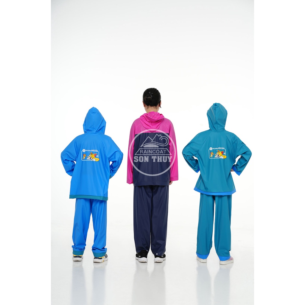 Áo mưa bộ trẻ em sơn thủy