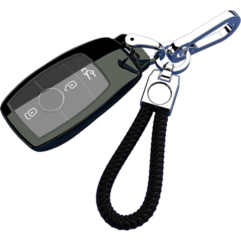 Vỏ chìa khóa ô tô Benz Electroplate TPU Thích hợp cho 2022 Mercedes-Benz E300L GLC260