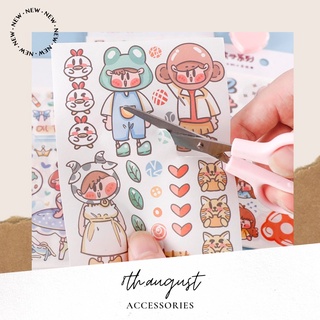[016]Set 4 miếng sticker nhãn dán trang trí