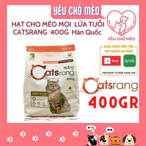 Thức ăn cho mèo hạt CATSRANG 400G mọi lứa tuổi Catrang | Túi hạt mèo gói nhỏ Apro IQ Formula