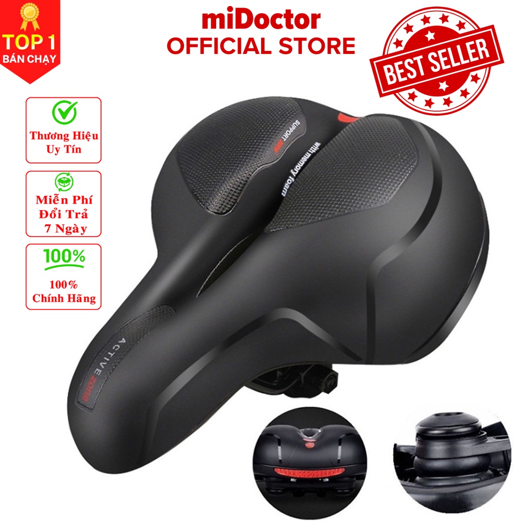 [Chính hãng] yên xe đạp thể thao êm ái thoáng khí dễ lắp đặt - Đệm Yên xe địa hình thể thao chuyên dụng Hãng miDoctor