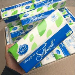 GIẤY ĂN, GIẤY RÚT SILKWELL 250 TỜ 2 LỚP DAI,MỊN CHUẨN HÃNG