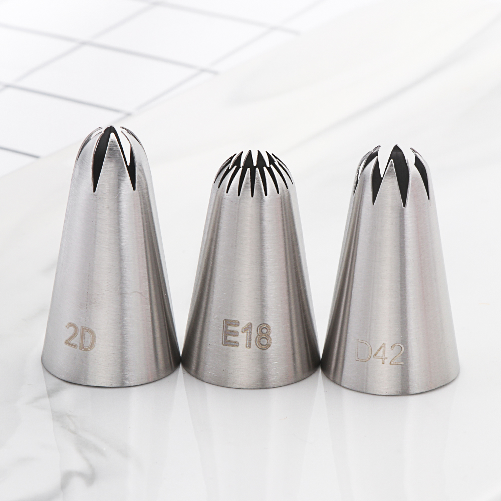 CONOPERY 3 Đuôi bắt kem trang trí bánh bằng thép không gỉ