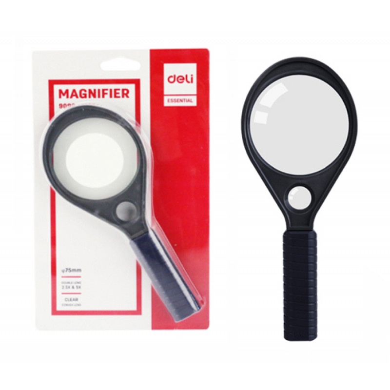 Kính lúp 75mm Deli 9090