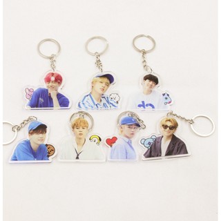 móc khóa mika hình đáng iu BTS