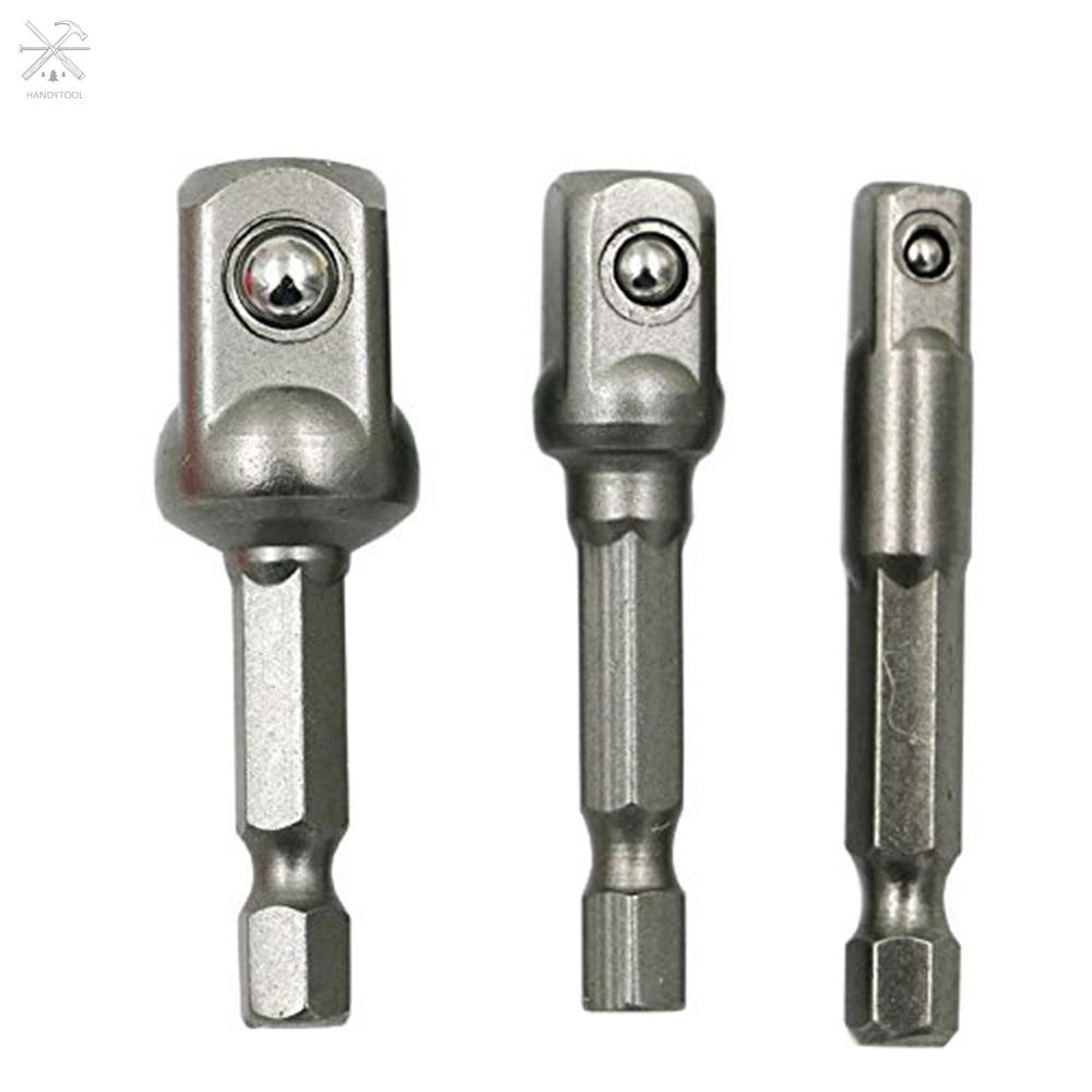 Set 3 Đầu Nối Mũi Khoan Lục Giác 1 / 4 "3 / 8" 1 / 2 "