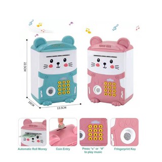 Két Sắt Đồ Chơi Thông Minh Mô Phỏng Ấn Vân Tay Mật Mã Có Nhạc Vui Nhộn Cho Bé ( Mẫu Mới )