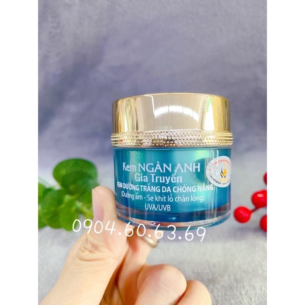 Kem NGÂN ANH GIA TRUYỀN 12g Dưỡng Trắng Da Chống Nắng