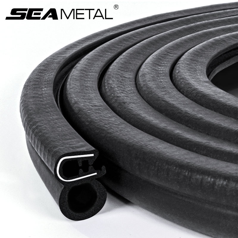 Dải Cao Su PVC EPDM Hình Chữ U Dán Viền Cửa Xe Hơi / Tàu Thuyền / Xe Tải Chống Bụi Cách Âm Thông Dụng