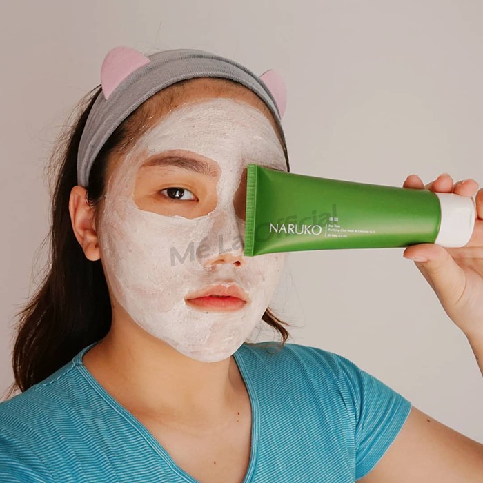 [ Nội Địa Đài ] Sữa rửa mặt tràm trà đất sét Naruko Clay Mask and Cleanser 3 in 1