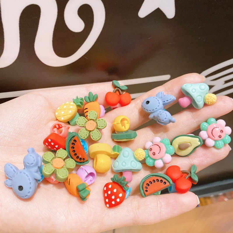 Bộ 20 Kẹp Tóc Đính Hoa Cho Bé Gái