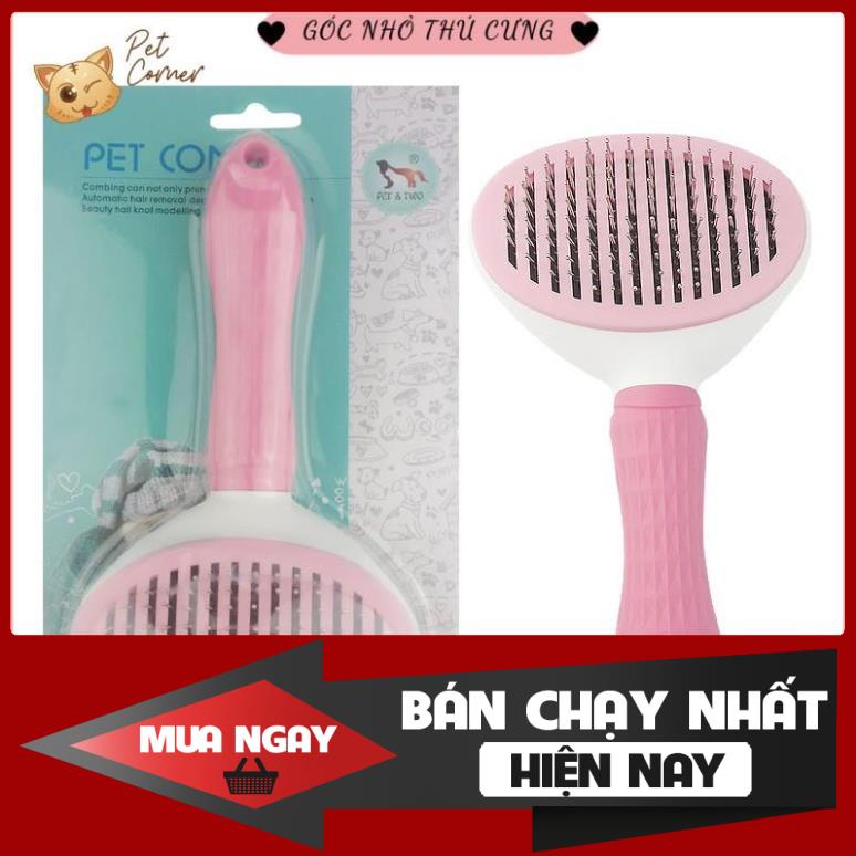 [❌GIÁ SỈ❌] Lược chải lông chuyên dụng có nút bấm nhả lông cho thú cưng (Lược chải lông, gỡ rối lông cho chó mèo) ❤️