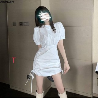 Váy chun eo rút dây 2 bên DTR0221