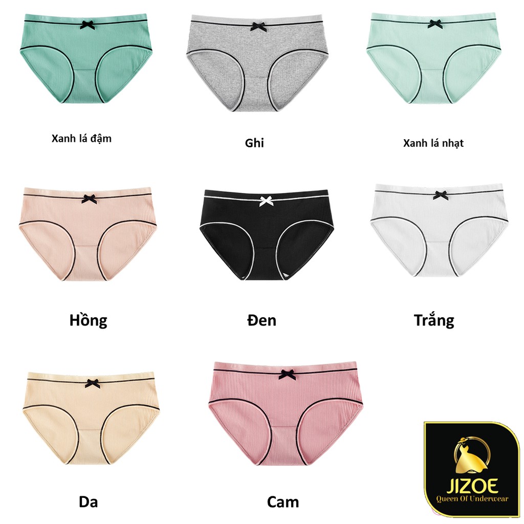 Quần lót nữ cotton tăm tre thông hơi nơ dễ thương giá rẻ đẹp thời trang QLT12