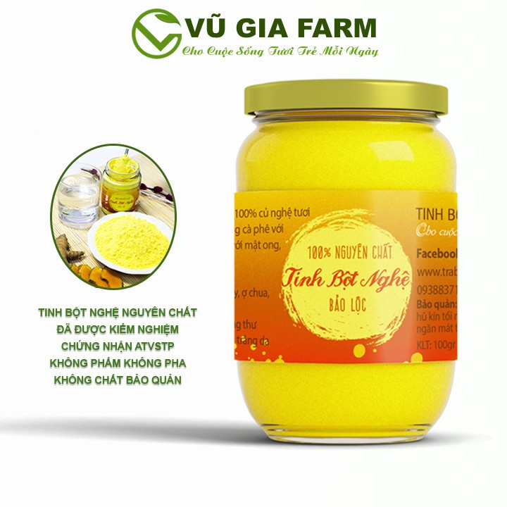 Tinh Bột Nghệ Nguyên Chất Vũ Gia 250g