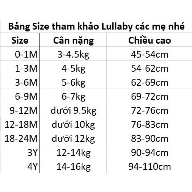 Bộ cổ tim bé gái, raglan bé trai thu đông 2021 Lullaby (Sz 9m-4y)