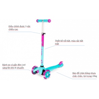 Xe scooter Zipper Zycom - Hồng
