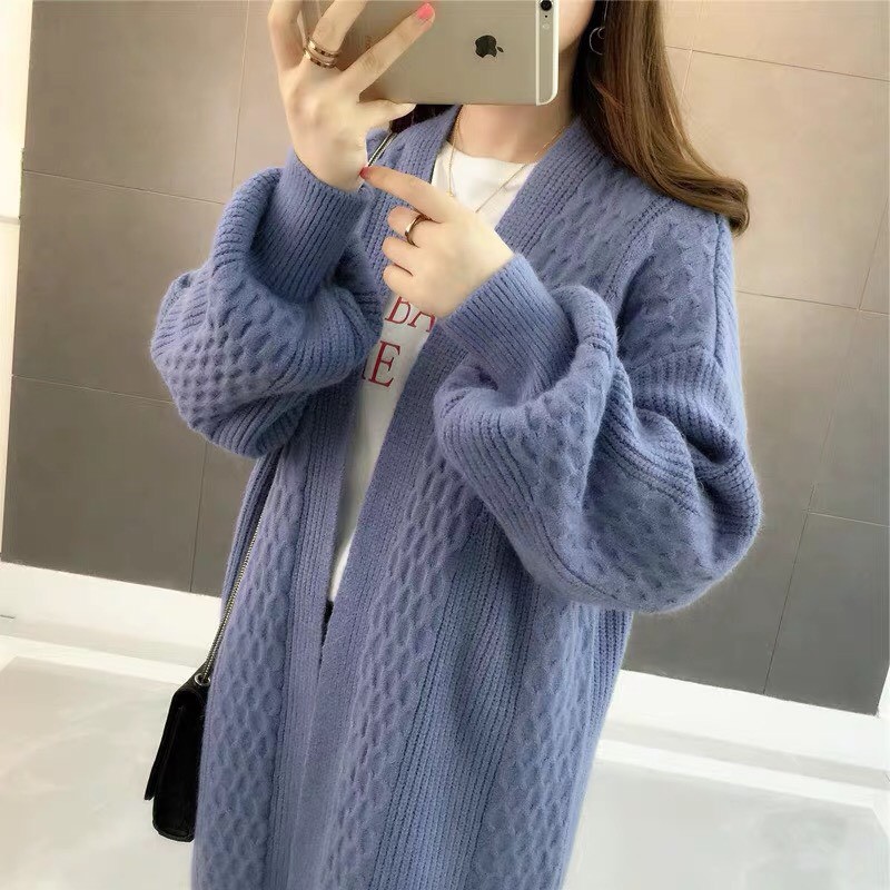 ÁO CADIGAN LEN LÔNG DÀI TAY BỒNG SIÊU HOT - HÀNG OD CÓ ẢNH THẬT KHÁCH MẶC | BigBuy360 - bigbuy360.vn