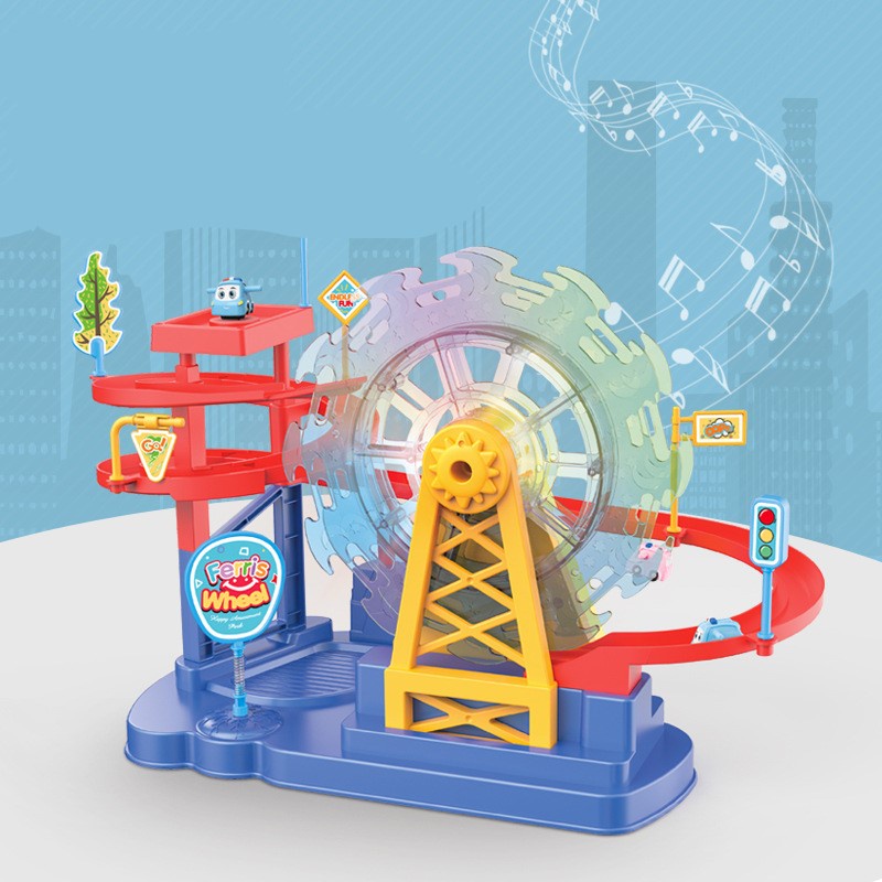[Hàng sẵn] Vòng đu quay cầu trượt âm nhạc vui nhộn Ferris bé trai gái đều chơi được giúp linh hoạt khả năng tư duy