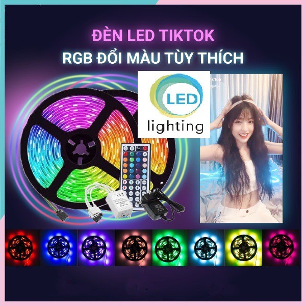 Đèn Led TikTok chuyên quay TikTok loại chuyển màu dài 5m, đèn trang trí những video triệu views của các hot TikToker