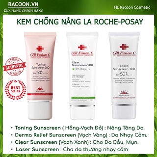 Kem chống nắng Cell Fusion C Laser / Clear / Toning Suncreen Đỏ / Xanh
