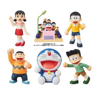 [Sẵn hàng] Team Doraemon đi quẩy - UDF - MediComToy (tặng kèm cỗ máy thời gian khi mua đủ 5 thành viên)
