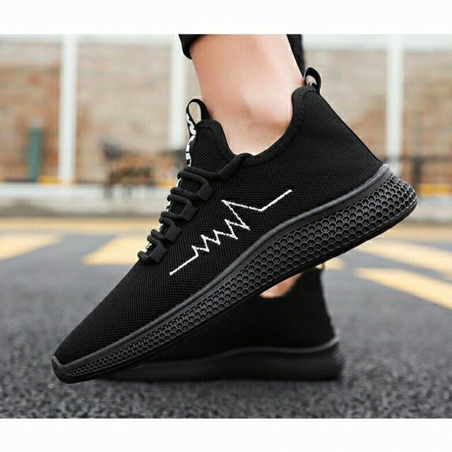 Giày thể thao nam màu đen phong cách trẻ trung năng động( bền- rẻ- đẹp- thời trang) | BigBuy360 - bigbuy360.vn