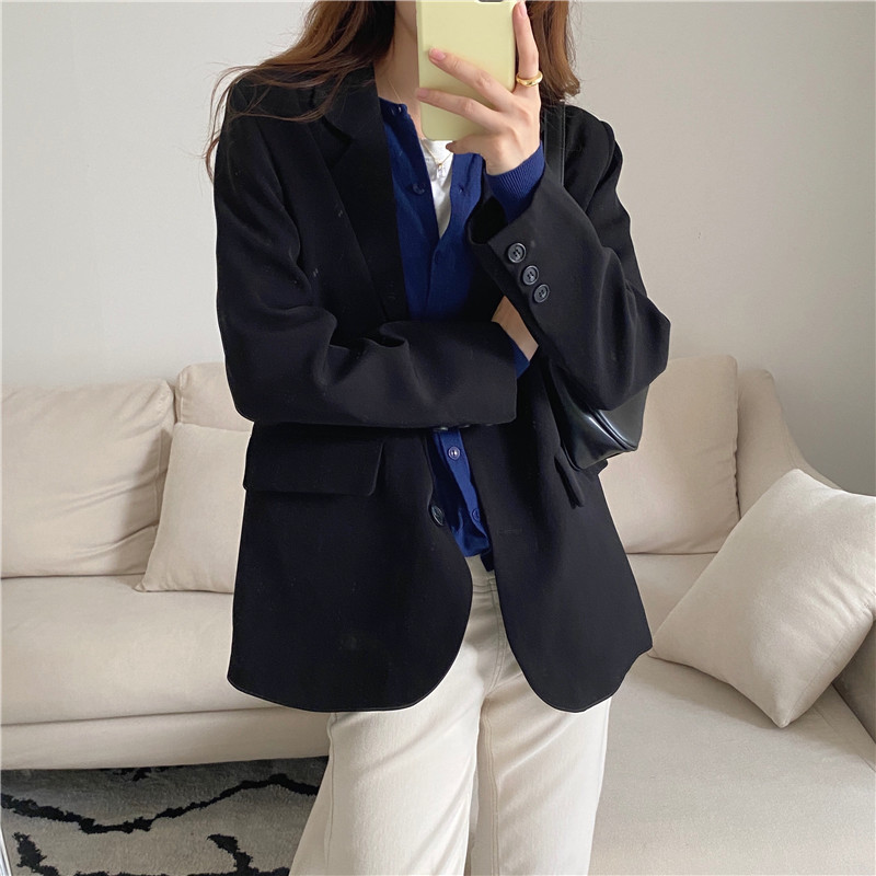 Áo blazer nữ Peppermint 37870 màu trơn phối túi thanh lịch thời trang