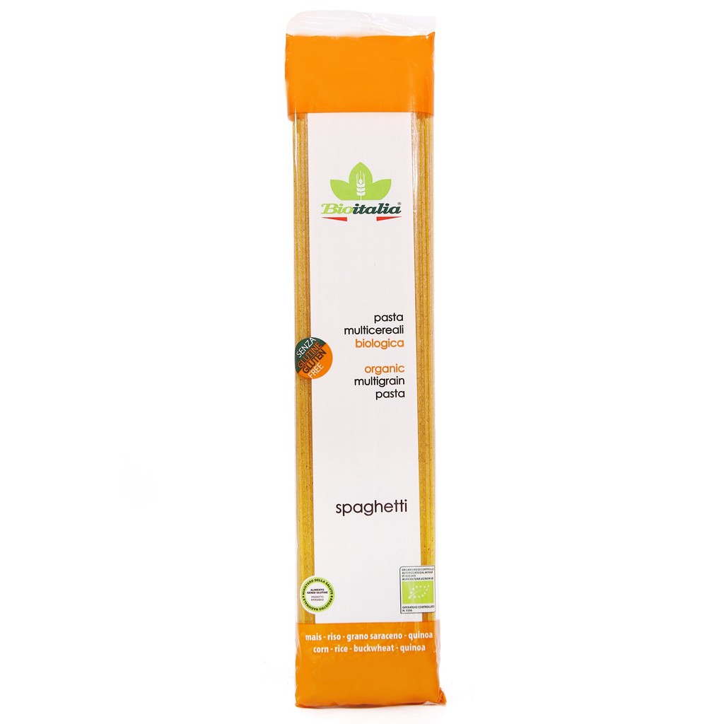Mì Ý Hữu Cơ Organic Gluten free Multigrain Spaghetti Bioitalia 340g