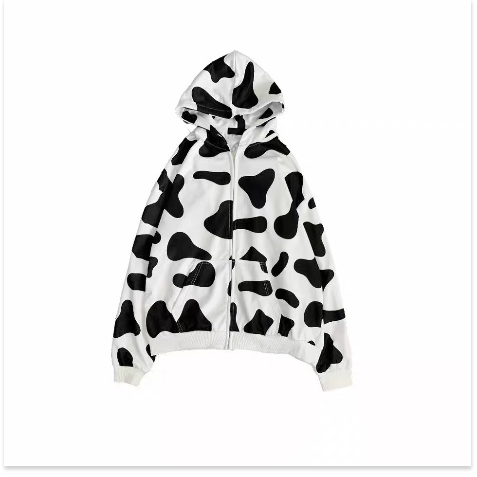 ÁO KHOÁC NỈ DÂY KÉO BÒ LOANG SIÊU CUTE HỘT ME CHO CẢ NAM VÀ NỮ ĐỀU MẶC ĐƯỢC