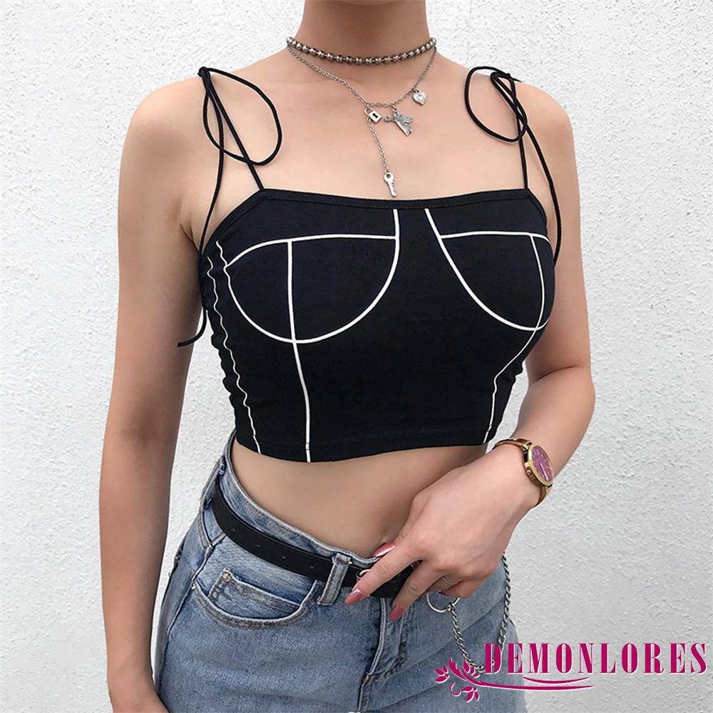 Áo dây nữ cộc tay hở eo quyến rũ