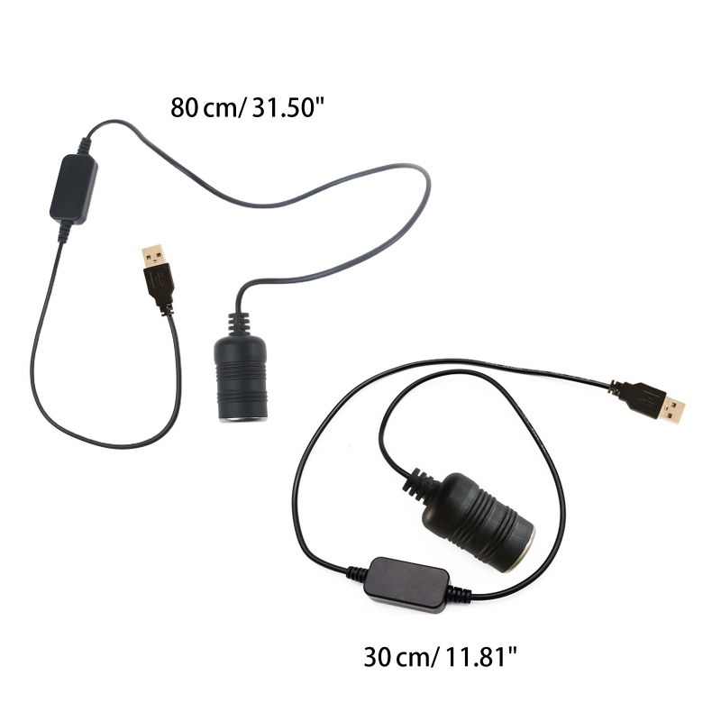 Dây Cáp Chuyển Đổi Ổ Cắm USB Sang Ổ Cắm Tẩu Thuốc Lá 12V GPS E-Dog Cho Xe Hơi