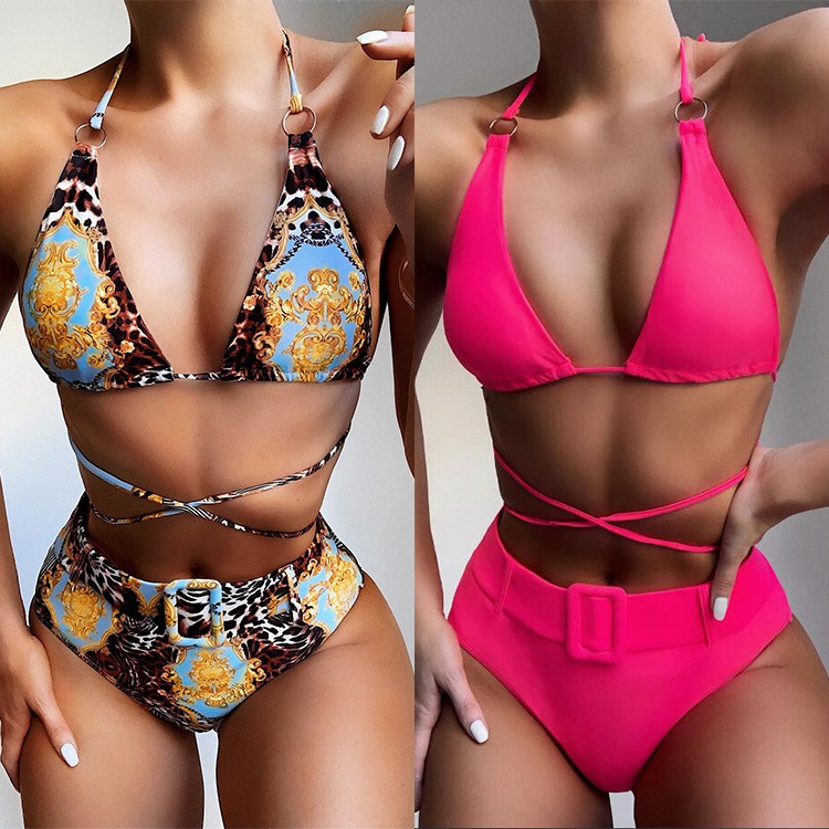 Bikini tam giác phối belt (2 màu)