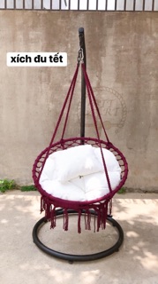 Xích đu Macrame bao gồm cả cần treo