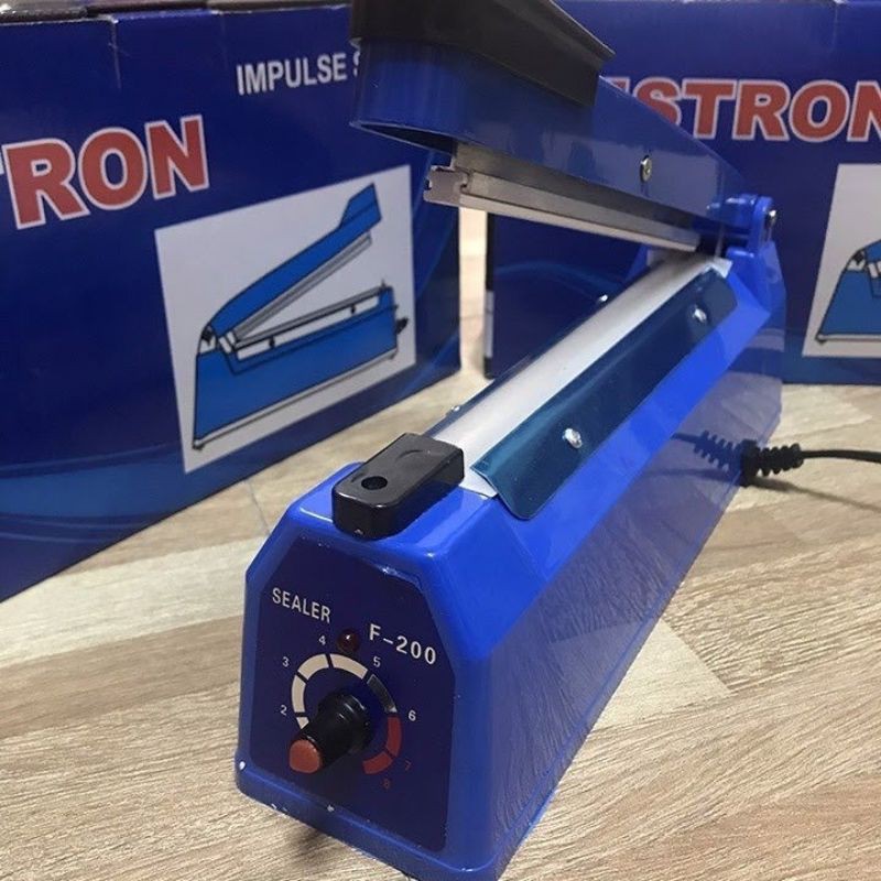 loại 1-Máy hàn miệng túi, máy hàn miệng túi ni lông 20cm dập tay