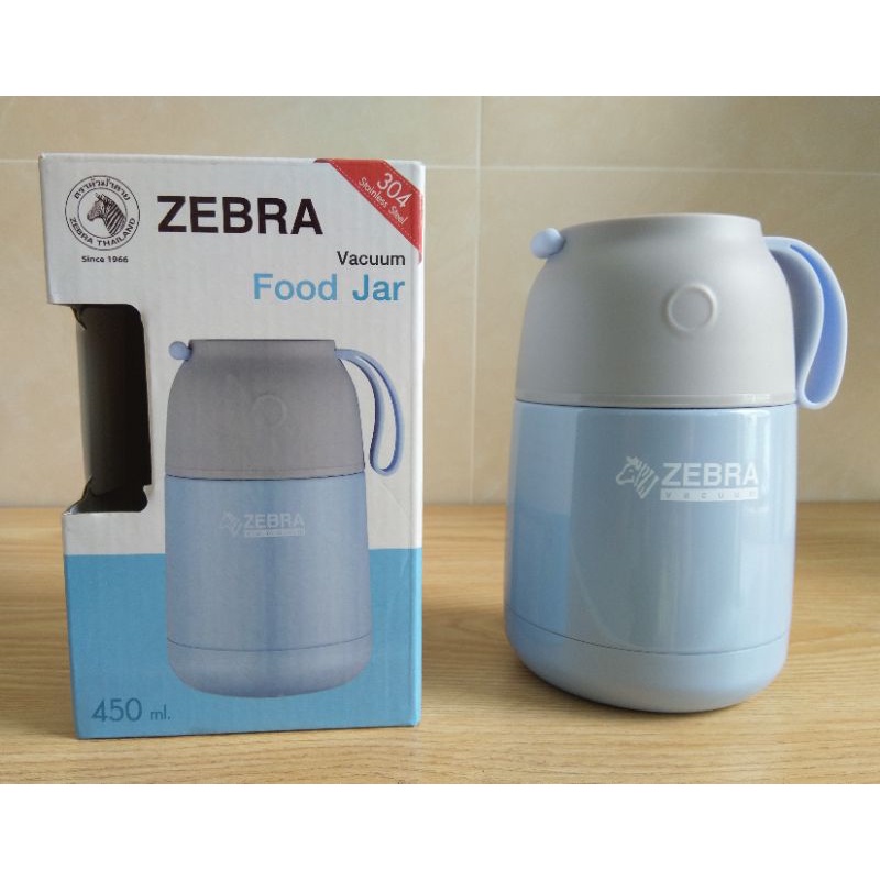 Camen (bình ủ cháo nhỏ) Inox giữ nhiệt cao cấp ZEBRA 450ml - Mẫu mới mã hiệu 123005