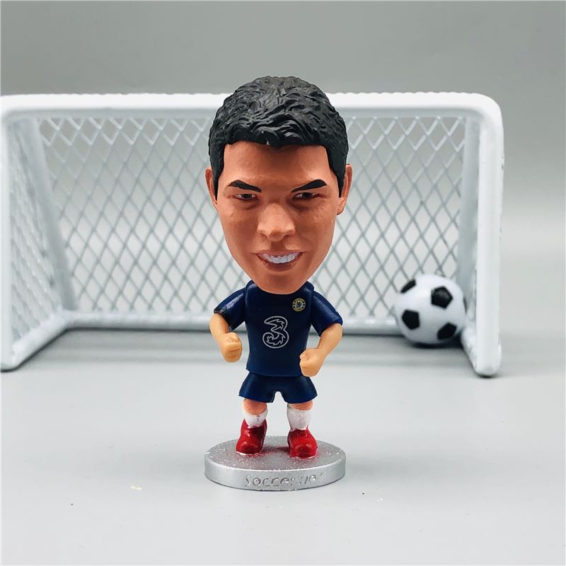 Set 6 Mô Hình Ngôi Sao Bóng Đá Chelsea FC# Mô Hình Thiago Silva Mùa 2021
