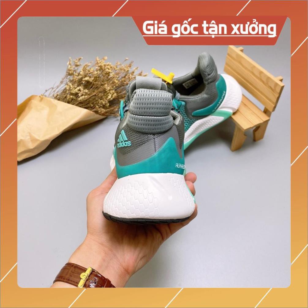 [FreeShip+Giá Hủy Diệt] Giầy Alphabounce xịn sò Full phụ kiện, Giày thể thao nam nữ Sneaker Alphabounce 2020 xám xanh