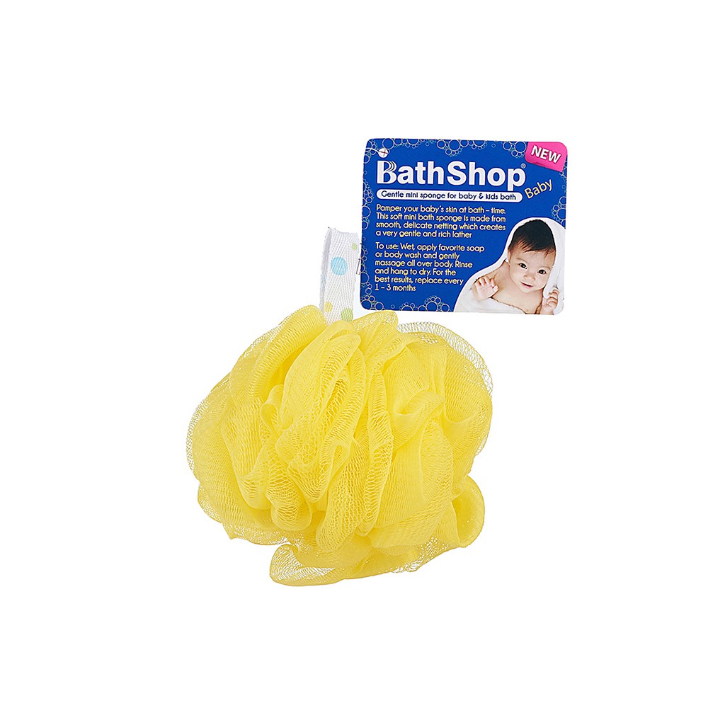 Bông tắm trẻ em Bathshop siêu mềm 25g, giao màu ngẫu nhiên