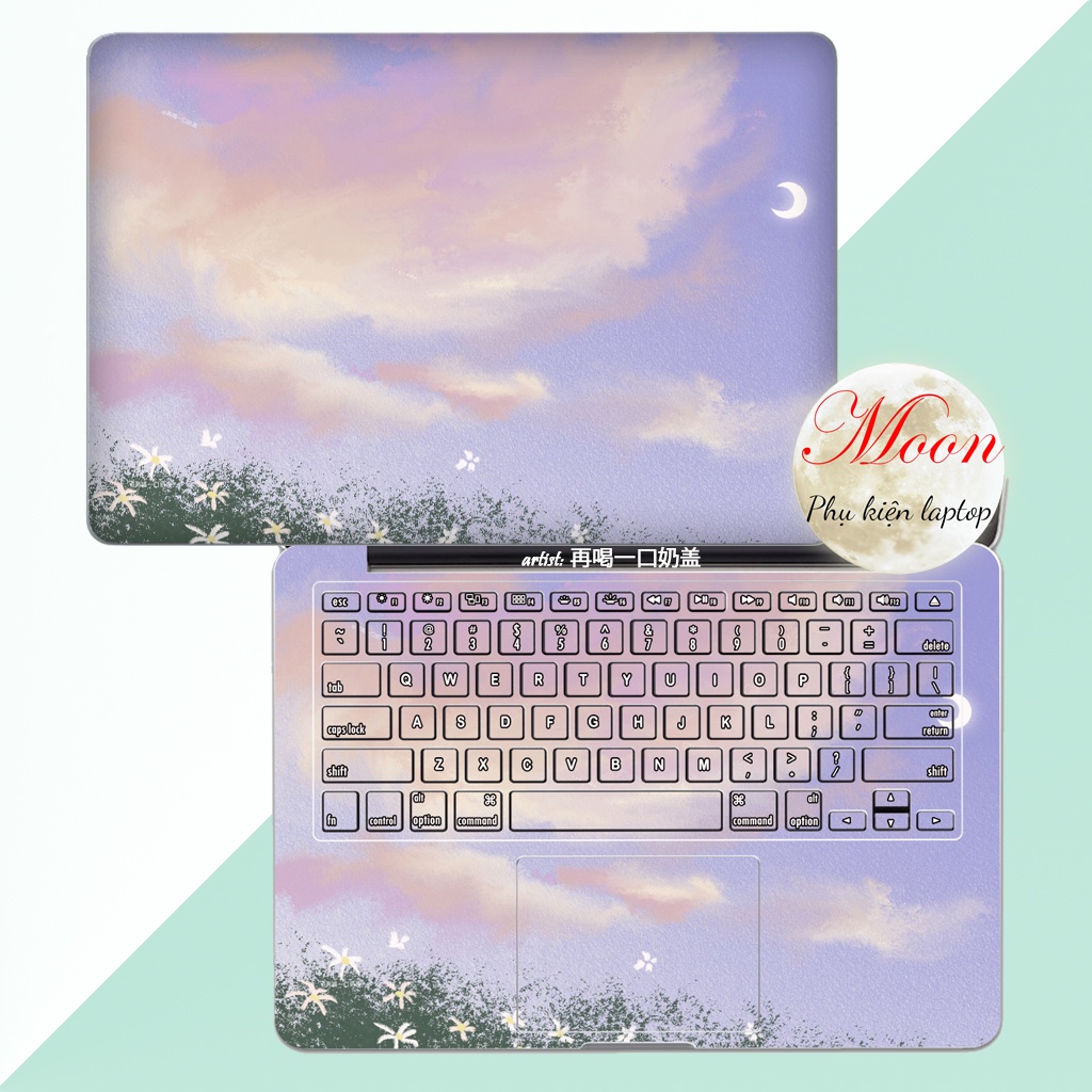 Skin Laptop Art4 Miếng Dán Máy Tính Nghệ Thuật Cho Tất Cả Các Dòng Máy Decal Laptop- phụ kiện moon