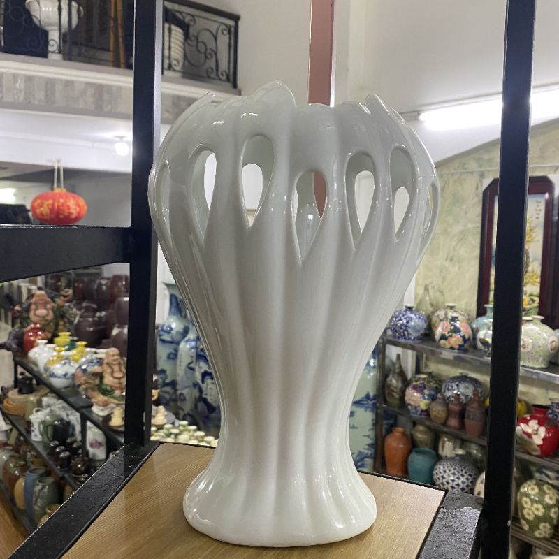 Bình, Lọ hoa hình bàn tay phật. Lọ cắm hoa gốm sứ hàng chính hãng Bát Tràng Việt Nam