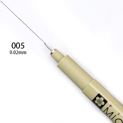 Bút Sakura Kẻ Lằn Chìm Đi Line Màu Đen (Black) Cho Mô Hình Bút Kỹ Thuật xuất xứ Nhật Bản