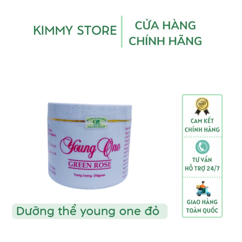01 Hộp kem dưỡng thể young one Greenrose 250g
